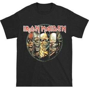 IRON MAIDEN Eddie Evolution Men's NWT T-Shirt MEDIUM Heavy Metal Rock Band Tee